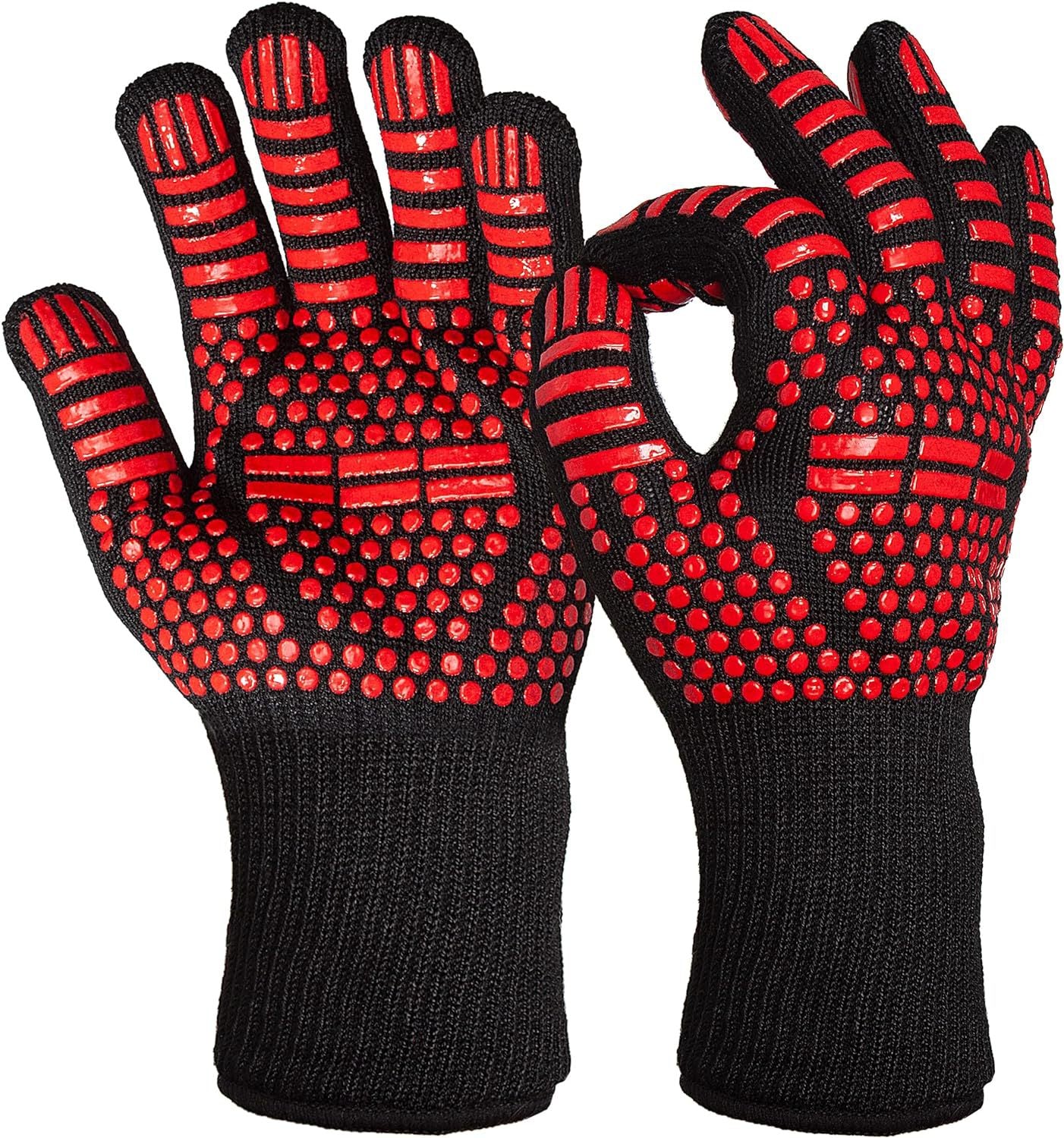 1472°F Extreme Heat Resistant BBQ Gloves | Premium Aramid Grilling, Smoker & Oven Mitts
