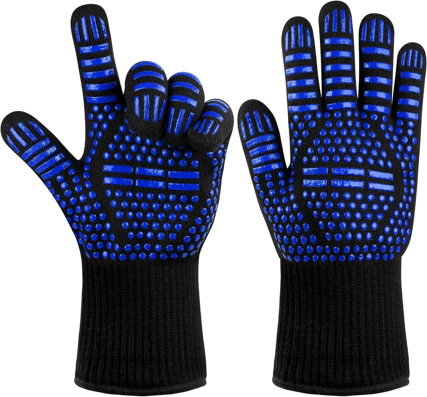 1472°F Extreme Heat Resistant BBQ Gloves | Premium Aramid Grilling, Smoker & Oven Mitts