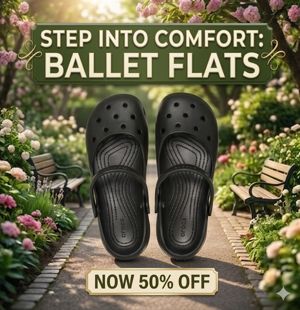 The Daintiest Crocs Ever: Classic Ballet Flats