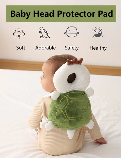 🛡️ Adorable Baby Head Protector Backpack | Anti-Fall Safety Cushion for Walking & Crawling