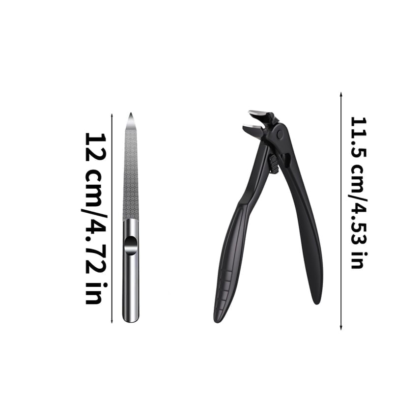 🏆35K+ SOLD! 🥳✂️ Black Curved Nail Clipper – Ergonomic & Easy for Seniors 🖤🎖️