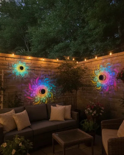 🔥Limited 50% OFF🔥Solar Mandala Projector Light Patio Ambient Decor