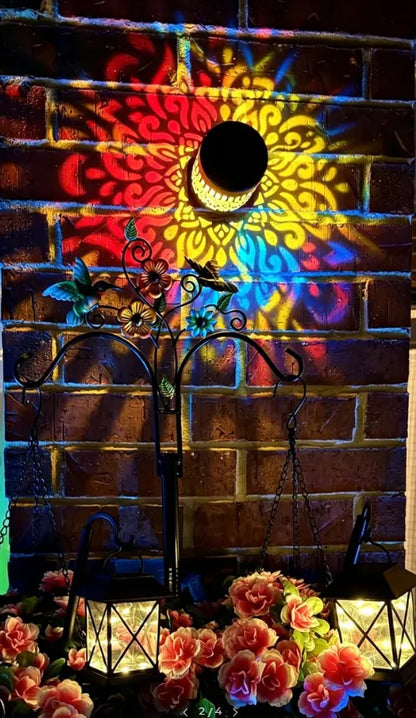 🔥Limited 50% OFF🔥Solar Mandala Projector Light Patio Ambient Decor