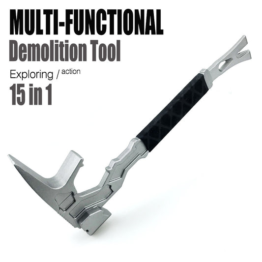 🔨 15-in-1 Heavy Duty Demolition Tool | Forged Steel Pry Bar & Multi-Hammer