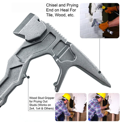 🔨 15-in-1 Heavy Duty Demolition Tool | Forged Steel Pry Bar & Multi-Hammer