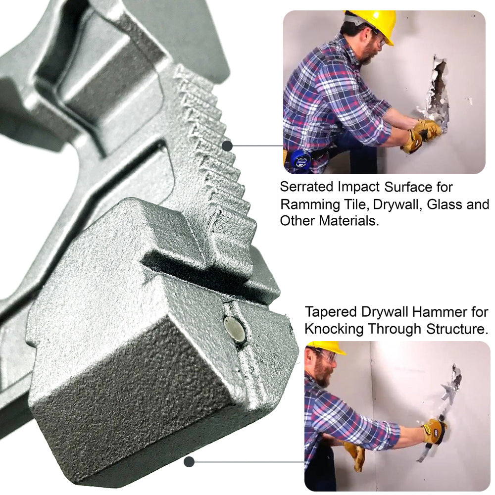 🔨 15-in-1 Heavy Duty Demolition Tool | Forged Steel Pry Bar & Multi-Hammer