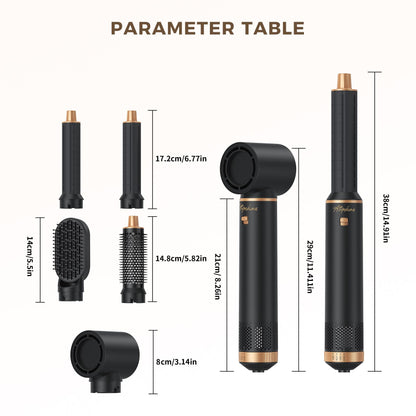 Bossehome 5-in-1 Air Styler &Hair Dryer Brush Set