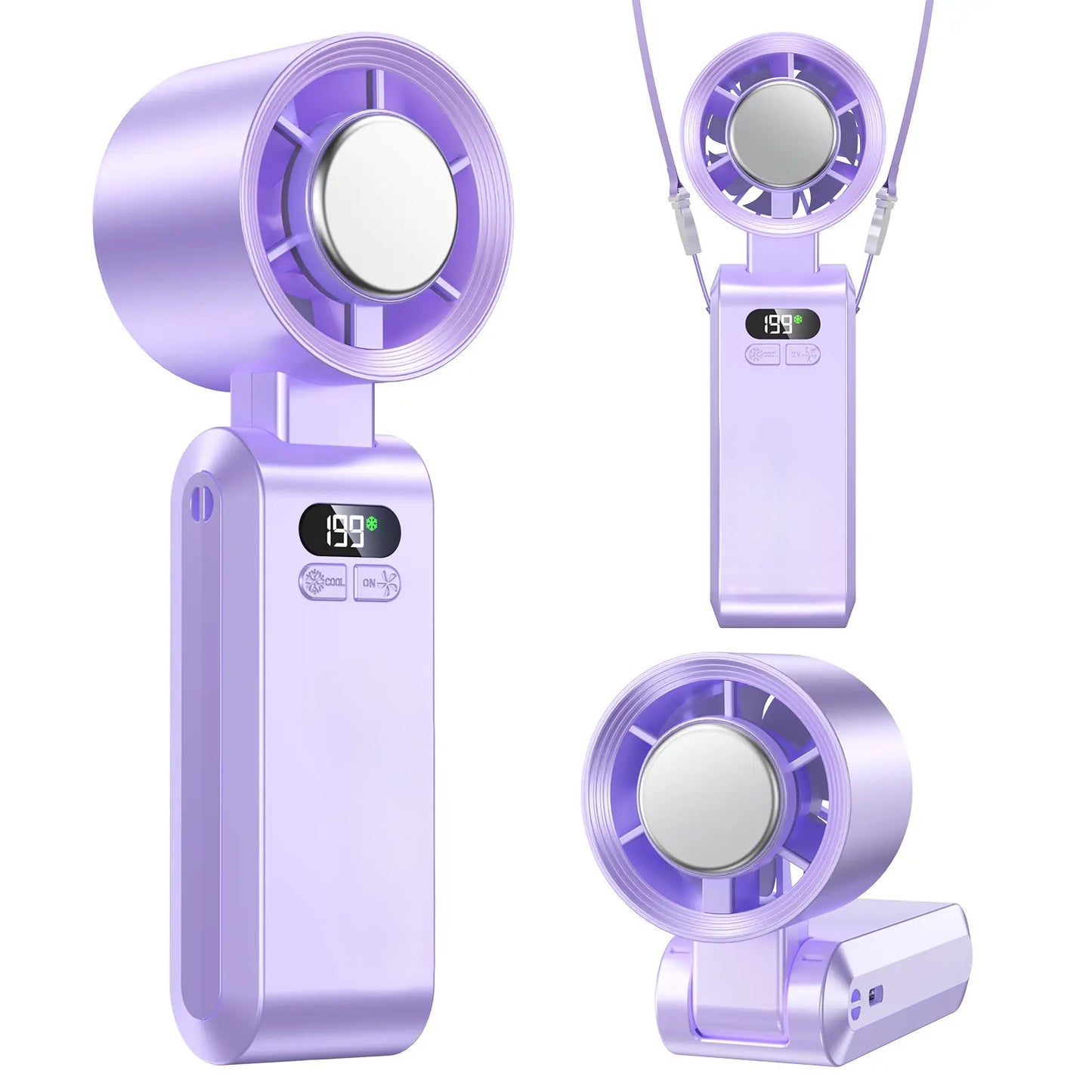 Portable fan Handheld High Speed Fan 199 Adjustable Levels Foldable for Summer Travel Vacation Essentials& Outdoor Activities cool fan