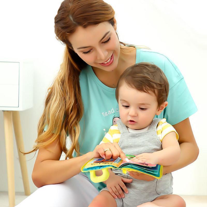 3D Interactive Soft Cloth Book for Babies - Tear-Proof, Washable & Sensory Development Toy - Perfect First Book for Toddlers 0-3 Years.