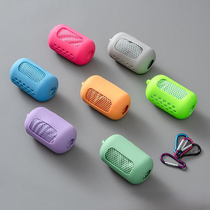 Cool-sensing sports sweat-absorbing outdoor capsule towel