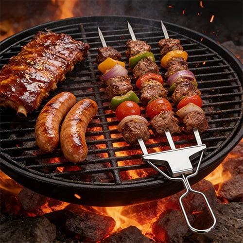 7 Reasons BBQ Pros Are Ditching Single Skewersfor This "Anti-Spin" Grilling Breakthrough