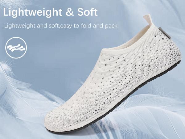 ✨ Sparkle Barefoot Water Shoes for Women | Quick-Dry, Lightweight Aqua Socks for Beach, Swim, Surf & Yoga