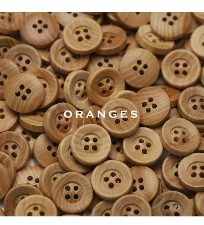 Natural Wood Buttons (2 & 4 Hole) — Sewing Supplies for Baby Clothes, Shirts & Cardigans