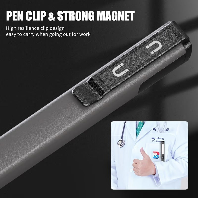 6-in-1 Magnetic EDC Penlight | Rechargeable Inspection & Auto Work Light with LED Display