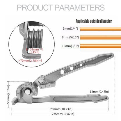 🔧 Heavy Duty 3-in-1 Tube Bender | 180° Pipe Bending Tool for Copper, Brass & Aluminum