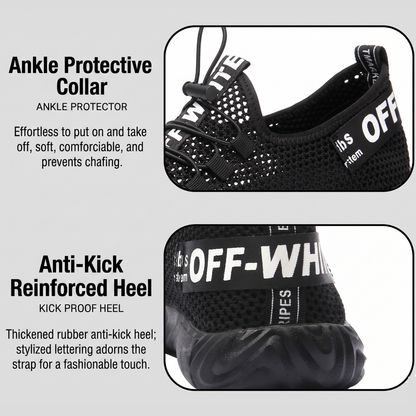 Men's Summer Breathable Safety Shoes — Anti-Smash & Puncture-Resistant