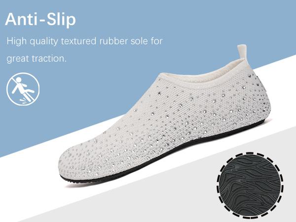 ✨ Sparkle Barefoot Water Shoes for Women | Quick-Dry, Lightweight Aqua Socks for Beach, Swim, Surf & Yoga