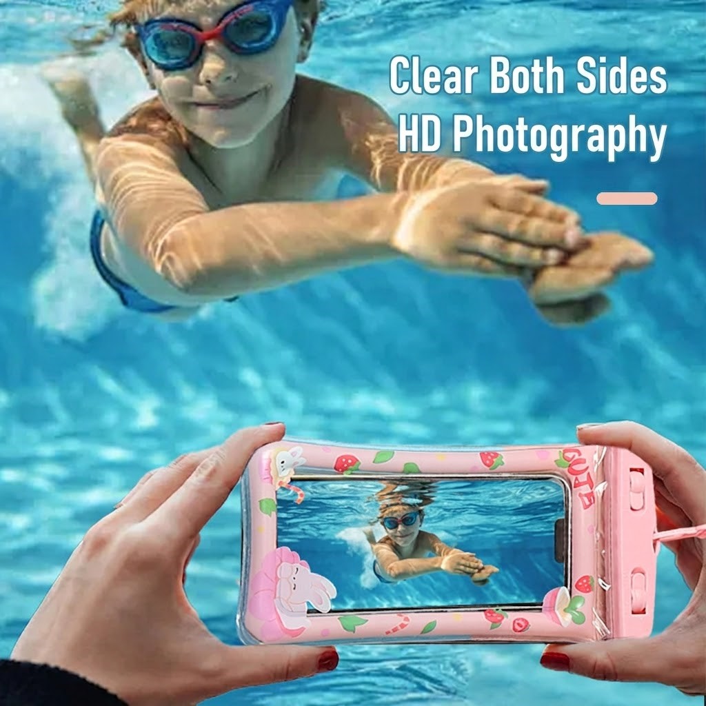 🌊 [Buy 2 Get 1 Free] Cute Floating Waterproof Phone Pouch | Universal Touchscreen Underwater Case