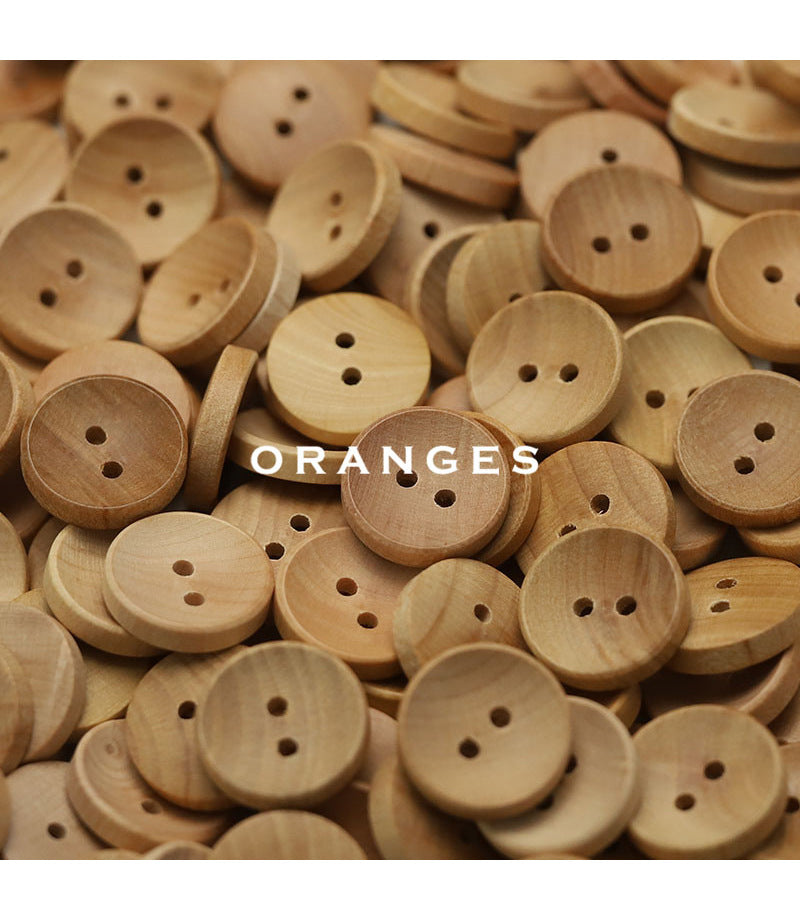 Natural Wood Buttons (2 & 4 Hole) — Sewing Supplies for Baby Clothes, Shirts & Cardigans