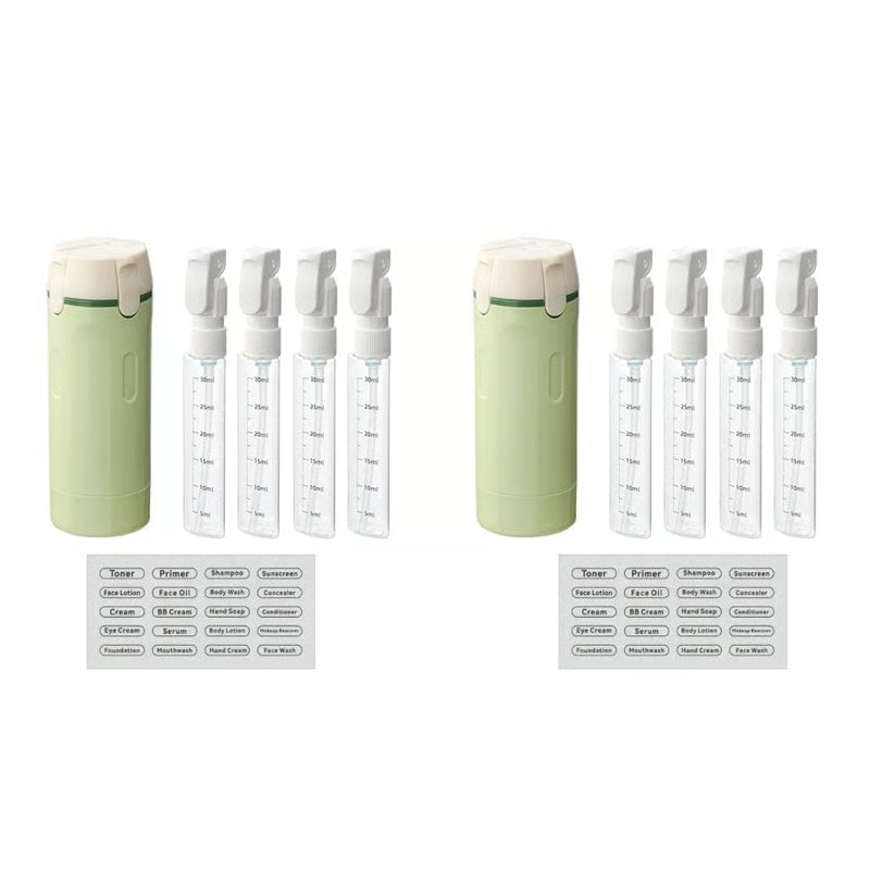 4-in-1 Leakproof Rotatable Travel Dispenser Set