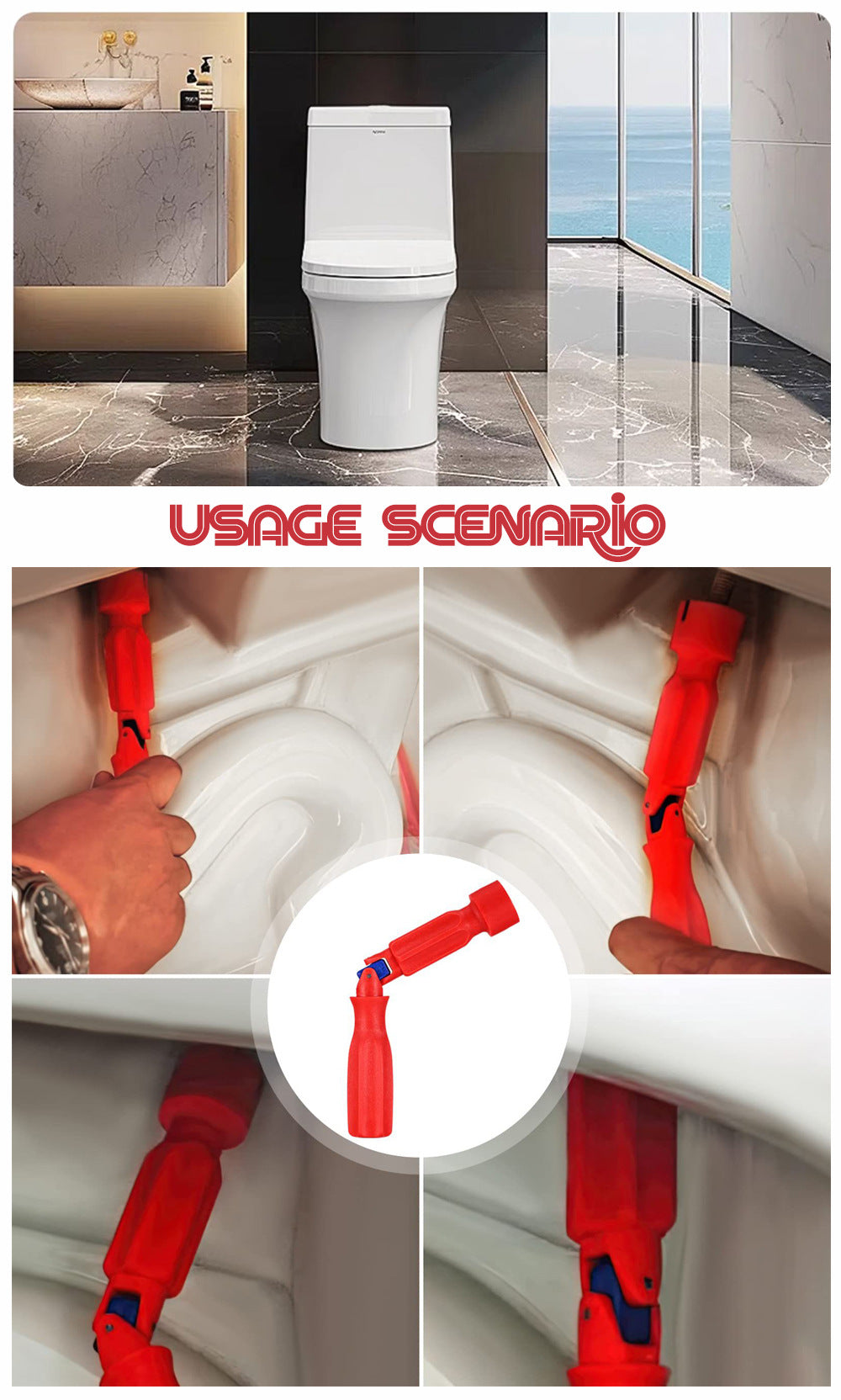 Multi-Functional Toilet Seat & Sink Wrench | Plumbing Installation Tool for Hard-to-Reach Nuts