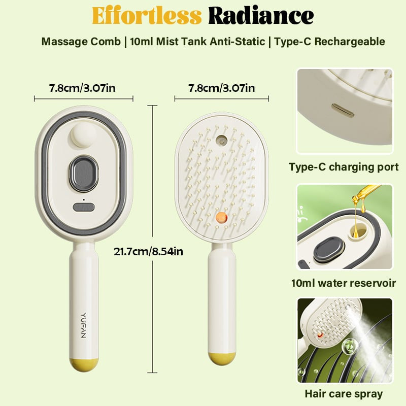 ⏰Final 3 Hours: Only $32.99🎉Electric Spray Air Cushion Massage Comb