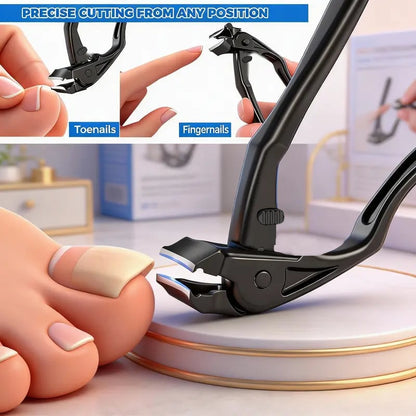 🏆35K+ SOLD! 🥳✂️ Black Curved Nail Clipper – Ergonomic & Easy for Seniors 🖤🎖️