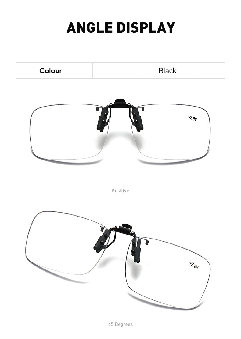 Photochromic Progressive Multifocal Clip-On Reading Glasses | Anti-Blue Light & Flip-Up Lenses