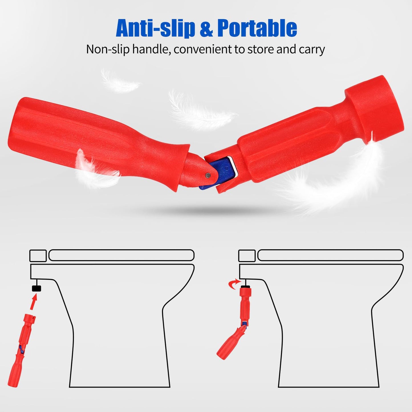 Multi-Functional Toilet Seat & Sink Wrench | Plumbing Installation Tool for Hard-to-Reach Nuts