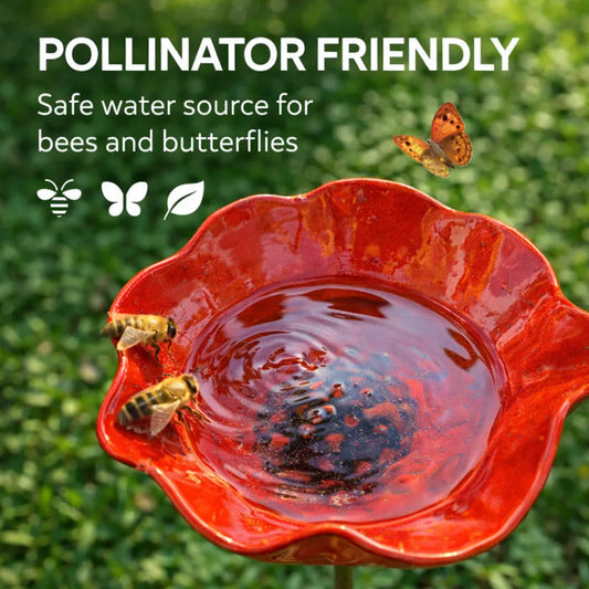💖🌹Handmade Metal Flower Garden Stake🐦