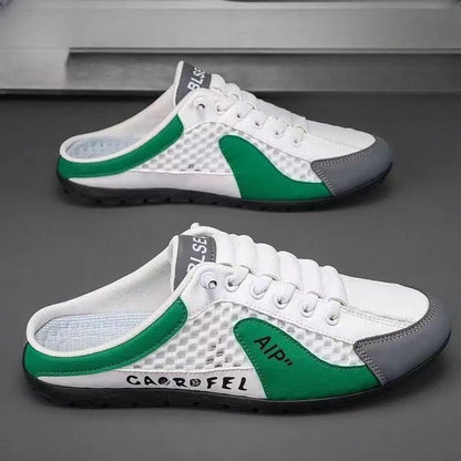 Men's Mesh Breathable Half Slippers
