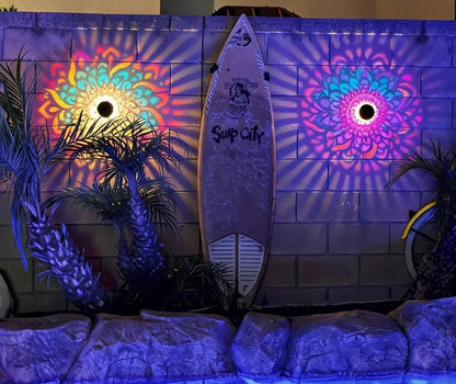 🔥Limited 50% OFF🔥Solar Mandala Projector Light Patio Ambient Decor