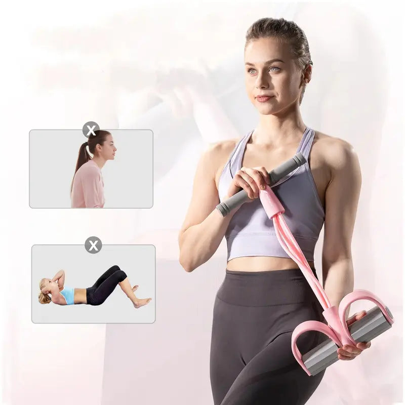 Multi-Function Pedal Resistance Band | Portable Home Gym Elastic Pull Rope for Abs, Legs & Arms
