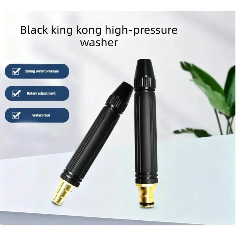 Home high-pressure car wash water gun with booster nozzle and hose, portable handheld water sprayer, a must-have for watering plants and vegetables, car washing, garden cleaning, pet bathing and outdoor rinsing.