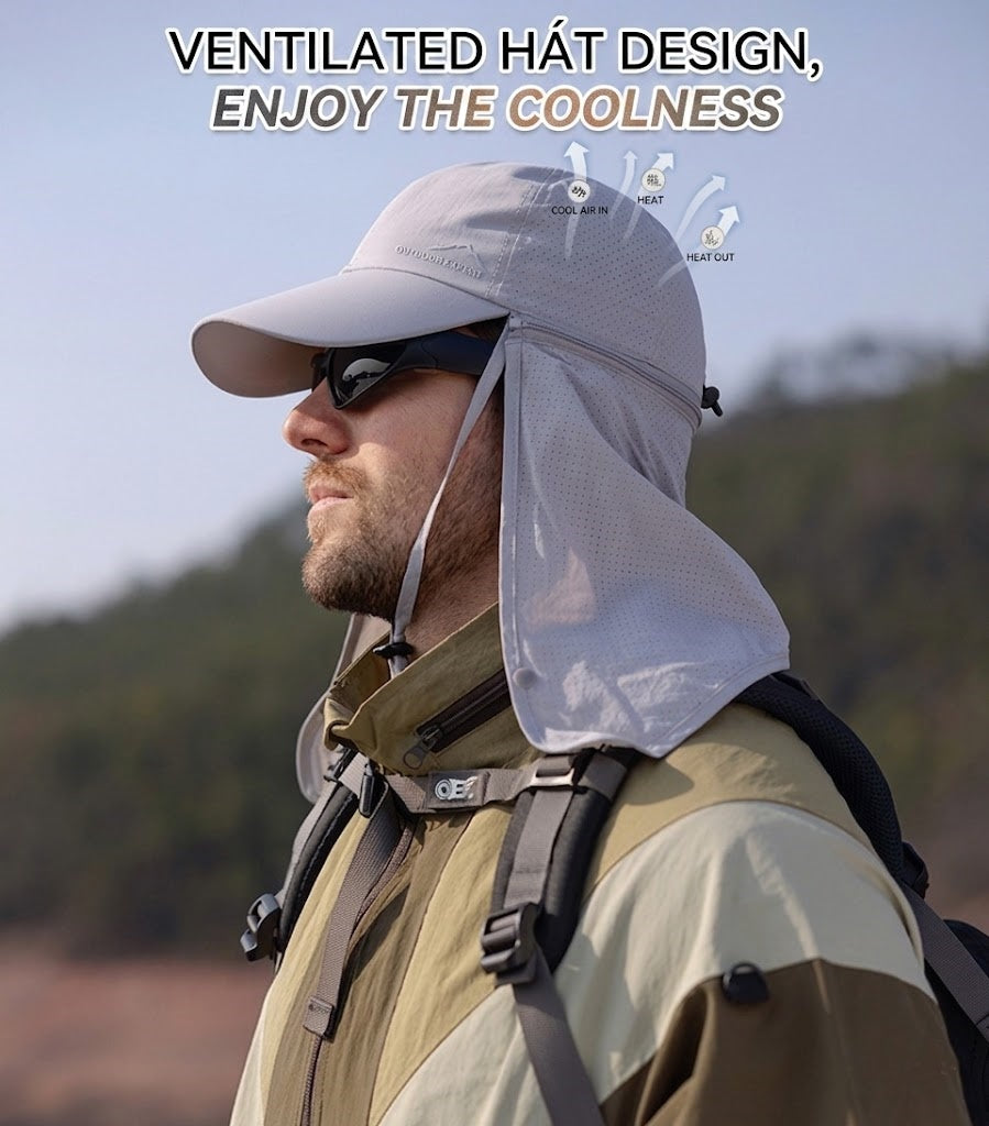 🔥50% OFF🔥Summer Sun Protection Hat with Built-In Neck Shade
