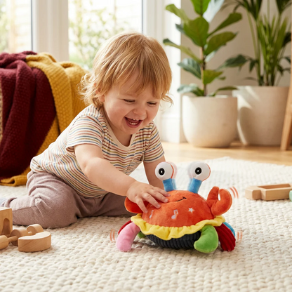 Interactive Musical Crab with Voice Function – Moving Educational Toy for Babies