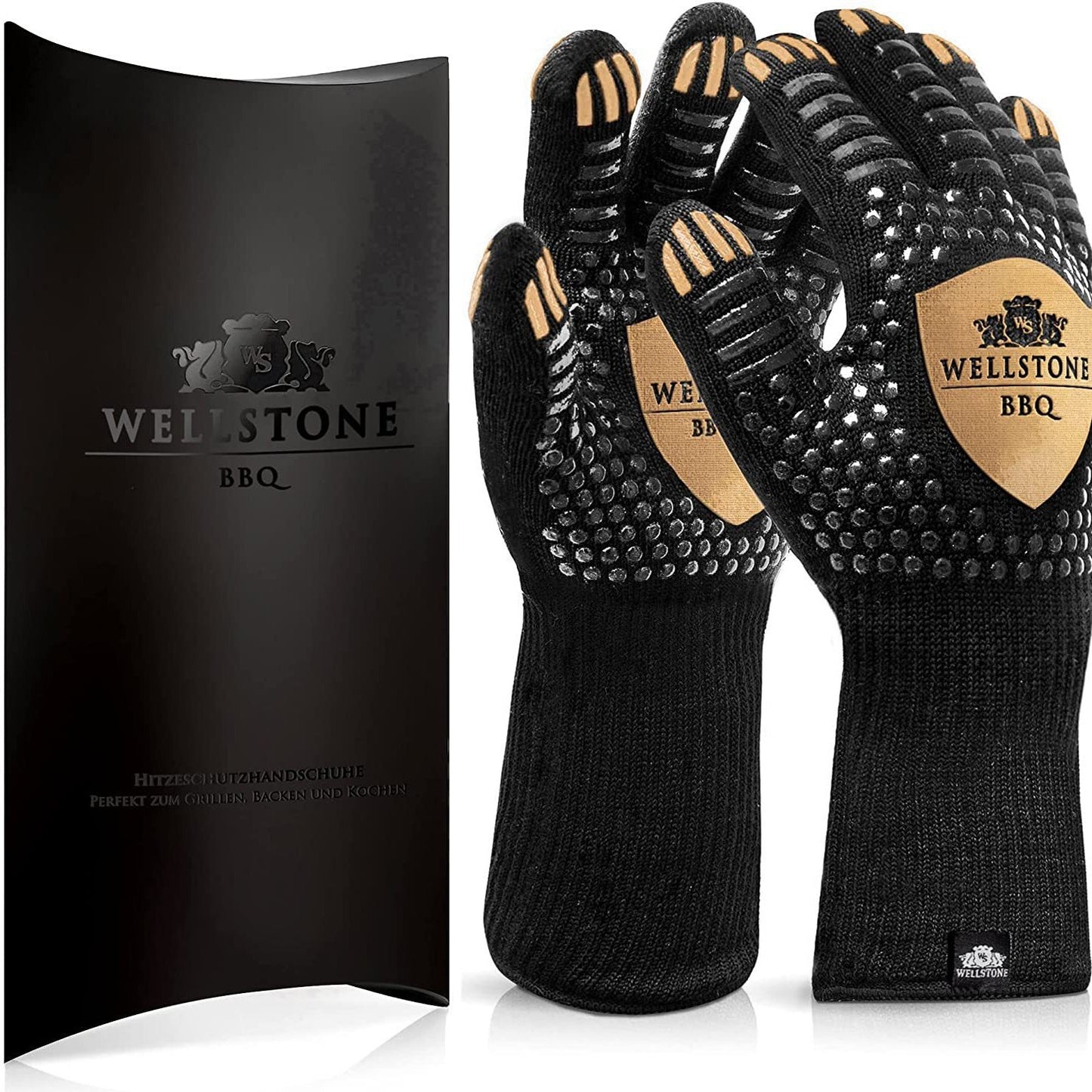 1472°F Extreme Heat Resistant BBQ Gloves | Premium Aramid Grilling, Smoker & Oven Mitts