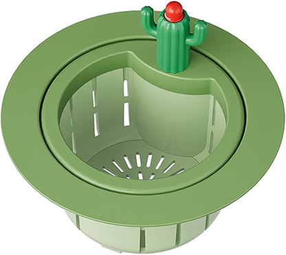 Magic Cactus Sink Strainer | Touch-Free Push-to-Dump Kitchen Drain Filter