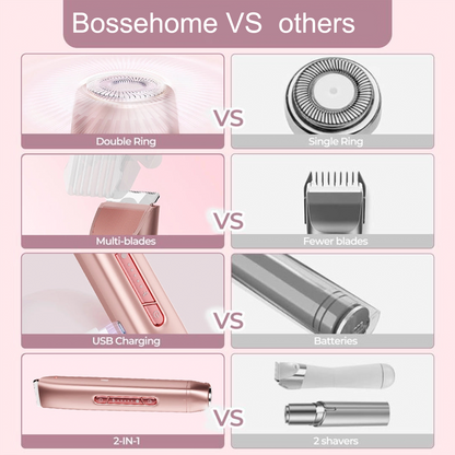 2-in-1 Painless Bikini Hair Trimmer