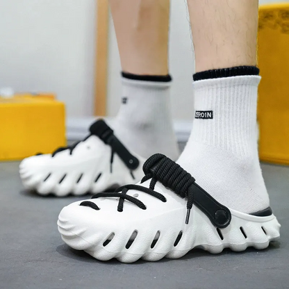🎁50% OFF🎁Soft Rope Contrast Clogs