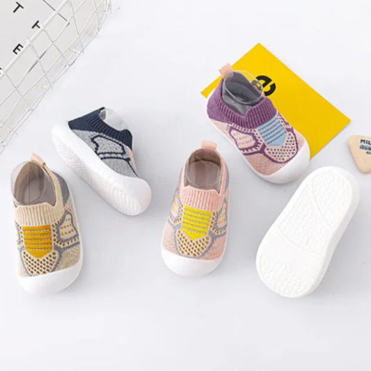 Breathable Cotton Mesh Kids Sneakers