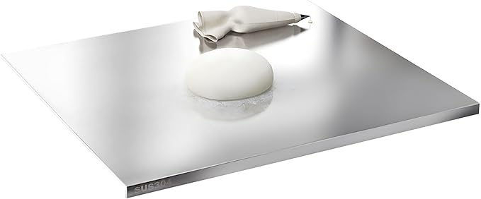 Premium Stainless Steel Cutting Board | Non-Slip, Zero Microplastic Hygienic Chopping Block