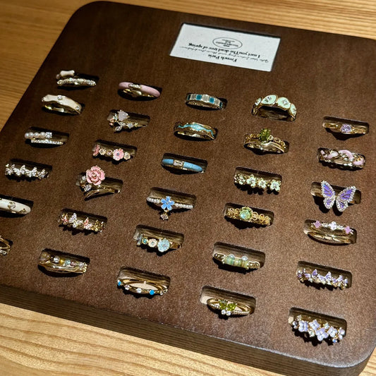 Vibrant Enamel Ring - Colorful Stackable Band for Women