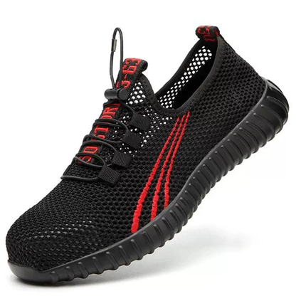 Men's Summer Breathable Safety Shoes — Anti-Smash & Puncture-Resistant