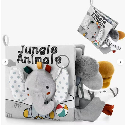 3D Interactive Soft Cloth Book for Babies - Tear-Proof, Washable & Sensory Development Toy - Perfect First Book for Toddlers 0-3 Years.