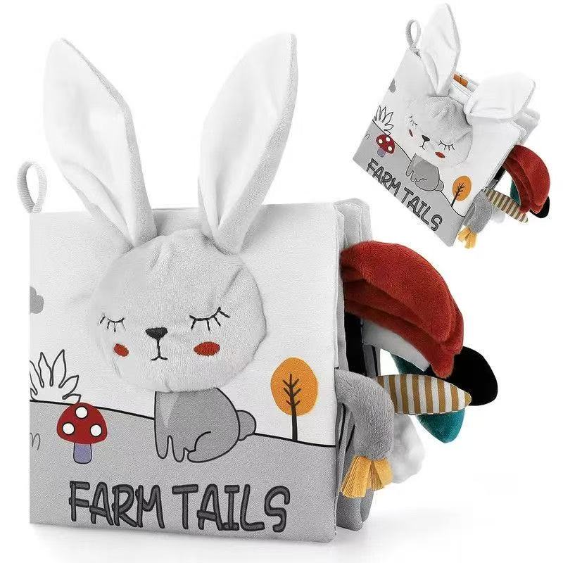 3D Interactive Soft Cloth Book for Babies - Tear-Proof, Washable & Sensory Development Toy - Perfect First Book for Toddlers 0-3 Years.