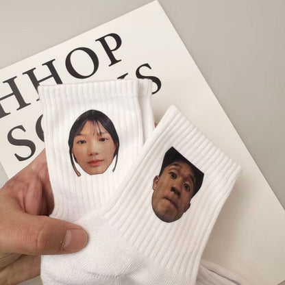 Print him on the socks 20% off for two or more items&Free shipping!