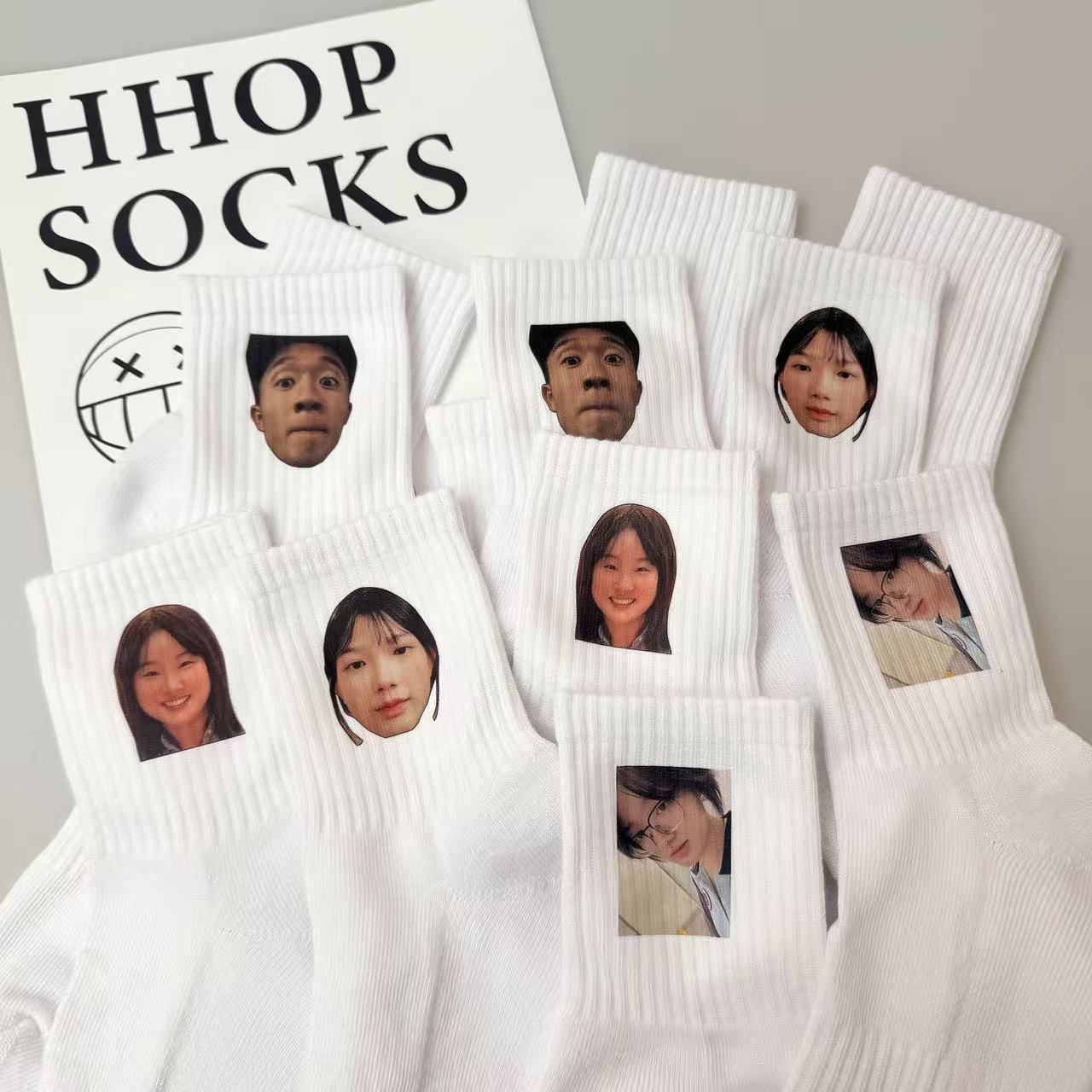 Print him on the socks 20% off for two or more items&Free shipping!
