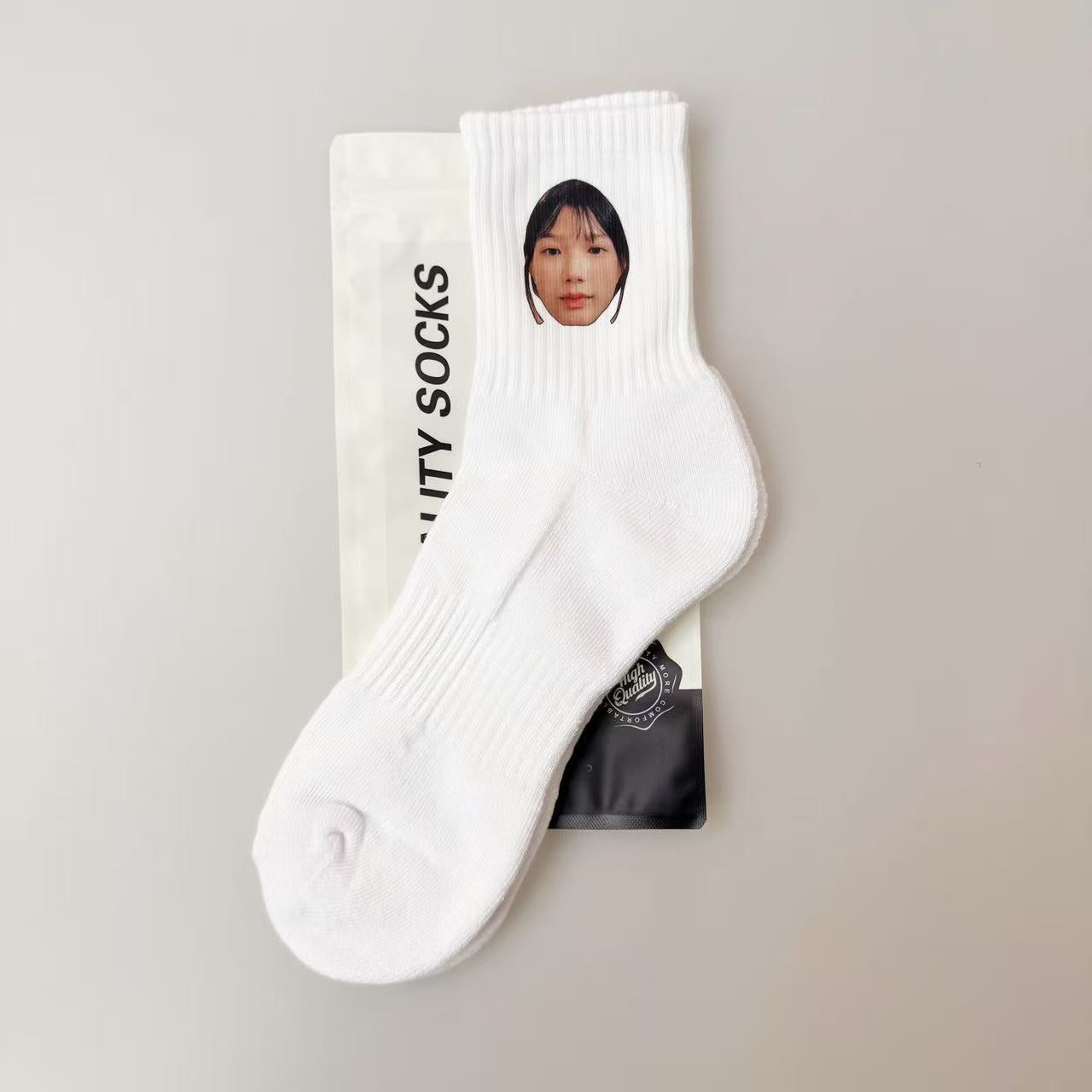 Print him on the socks 20% off for two or more items&Free shipping!