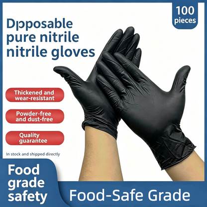 🔥 Heavy Duty Nitrile Gloves,6mil-50 Count